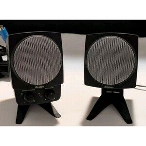 Boston Acoustic BA745 Satellite Computer Speakers Right And Left Black EUC